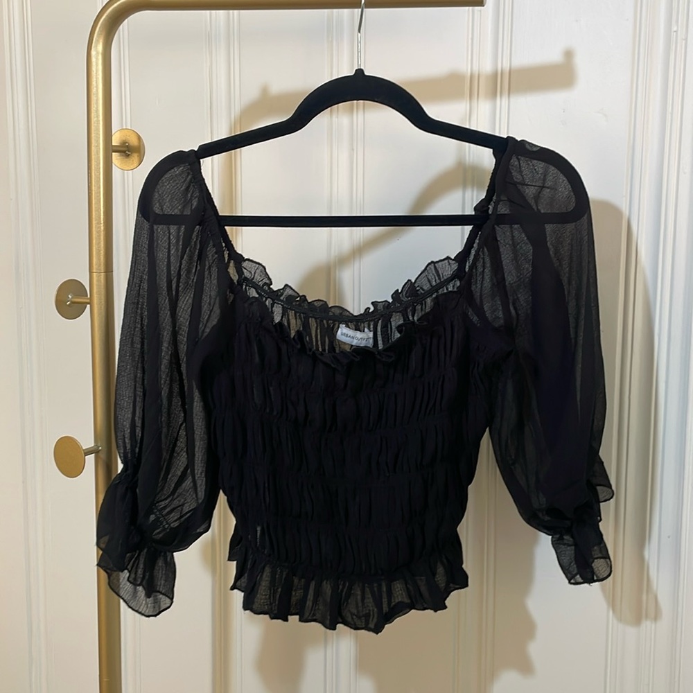Urban Outfitters Black Blouse Size M